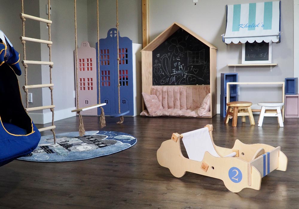 Noah’s Playroom – interior design for kids room – custom furniture